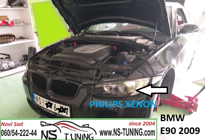 bmw e90 2009 xeno trafo balast hella ugradnja zamena sijalica d1s philips novi sad